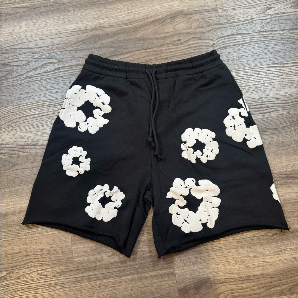 Black and White denim tears  Shorts